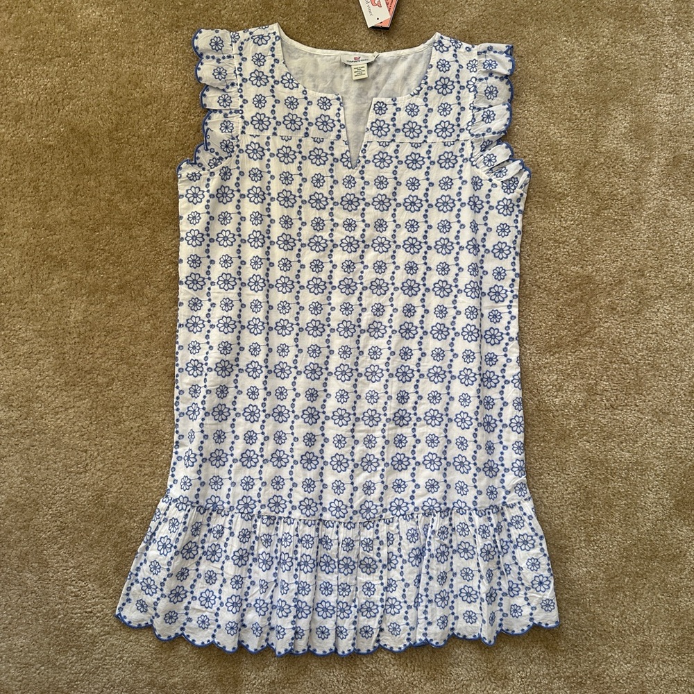 NWT Vineyard Vines Eyelet Flounce Dress